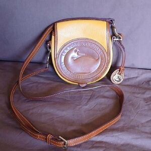 Dooney & Bourke Yellow and Brown Crossbody Bag